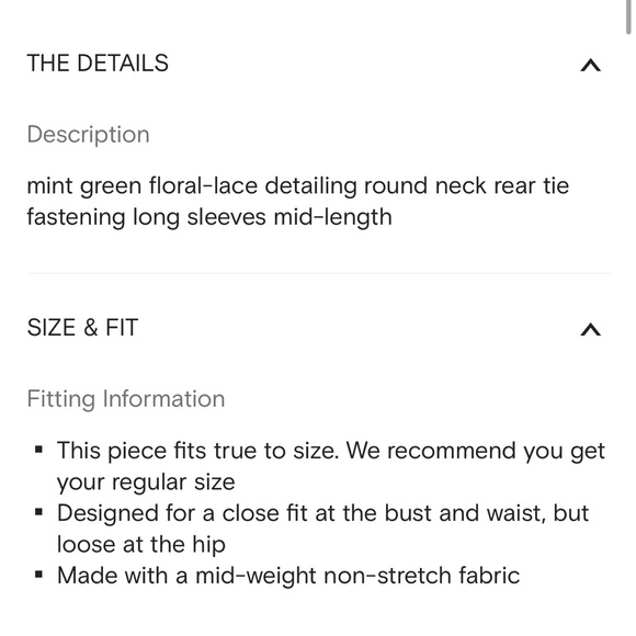 Self-Portrait Mint Chiffon and Fine Lace Pleated Dress - Picture 12 of 13